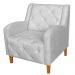 Kit 02 Poltronas Decorativas Munique Pés Trapézio Suede Branco - DS Estofados