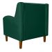 Kit 02 Poltronas Decorativas Munique Pés Trapézio Suede Verde - DS Estofados