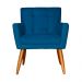 Kit 02 Poltronas Decorativas Onix Suede Azul Royal - DS Móveis