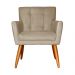 Kit 02 Poltronas Decorativas Onix Suede Capuccino - DS Estofados