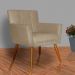 Kit 02 Poltronas Decorativas Onix Suede Capuccino - DS Estofados