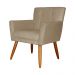 Kit 02 Poltronas Decorativas Onix Suede Capuccino - DS Estofados