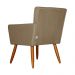 Kit 02 Poltronas Decorativas Onix Suede Capuccino - DS Estofados