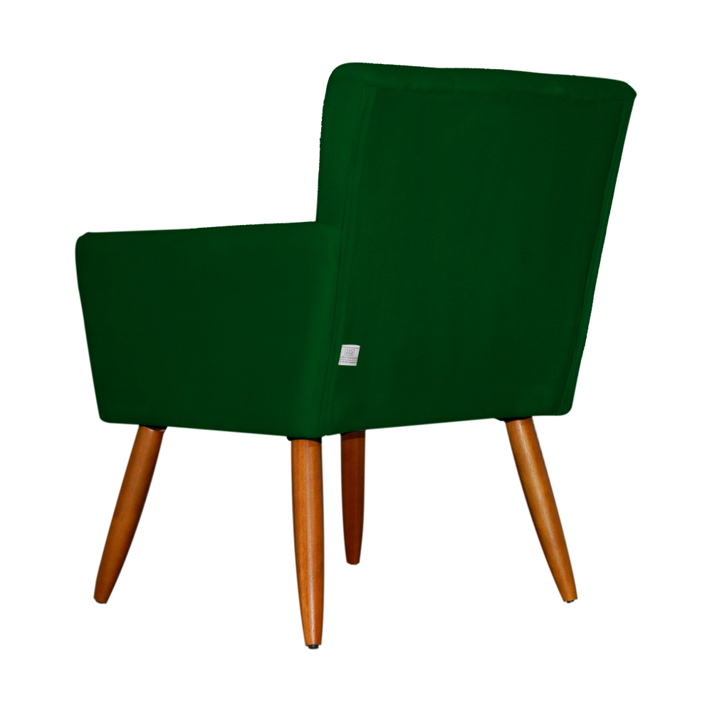 Kit 02 Poltronas Decorativas Onix Suede Verde - DS Estofados
