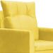 Kit 02 Poltronas Ligia Requinte Suede Amarelo - DS Estofados