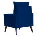 Kit 02 Poltronas Ligia Requinte Suede Azul Marinho - DS Estofados