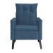 Kit 02 Poltronas Ligia Requinte Suede Azul Royal - DS Estofados