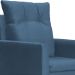 Kit 02 Poltronas Ligia Requinte Suede Azul Royal - DS Estofados