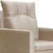 Kit 02 Poltronas Ligia Requinte Suede Cappuccino - DS Estofados