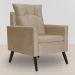 Kit 02 Poltronas Ligia Requinte Suede Cappuccino - DS Estofados