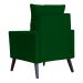 Kit 02 Poltronas Ligia Requinte Suede Verde - DS Estofados