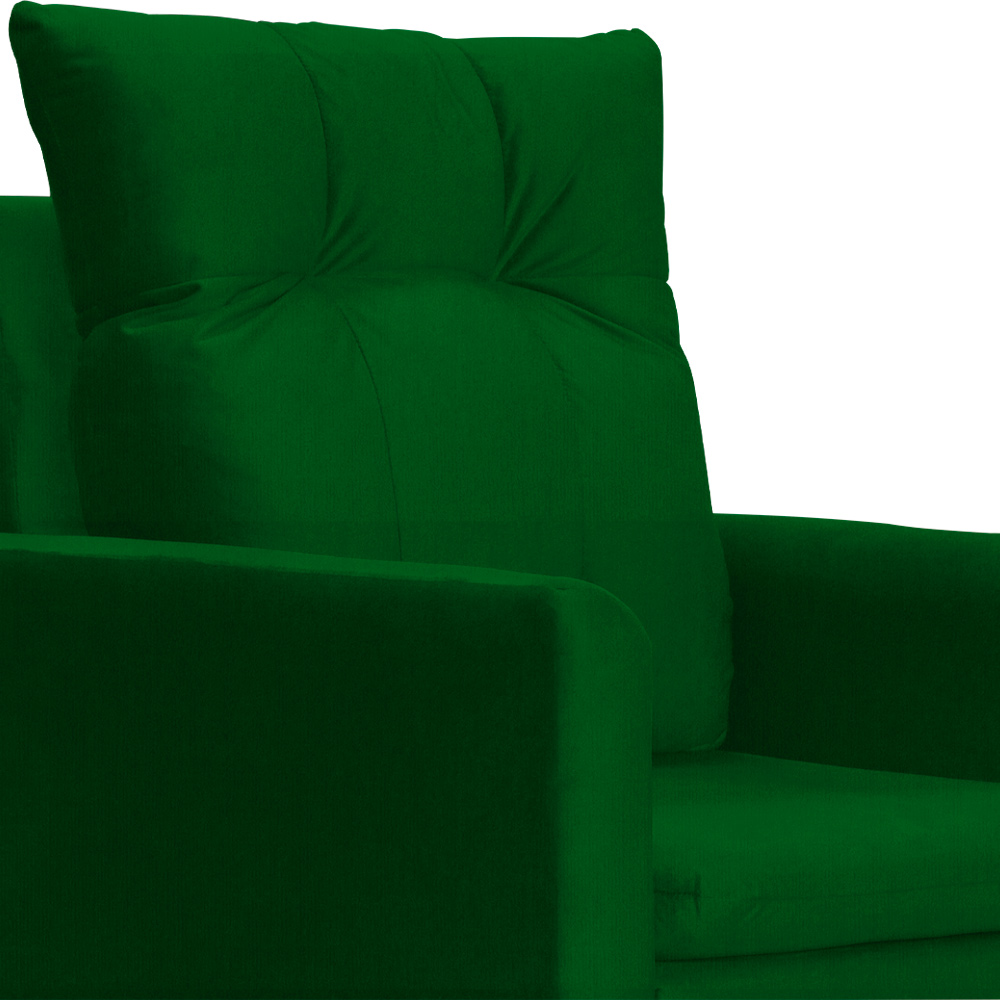 Kit 02 Poltronas Ligia Requinte Suede Verde - DS Estofados