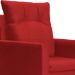 Kit 02 Poltronas Ligia Requinte Suede Vermelho - DS Estofados