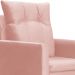Kit 02 Poltronas Ligia Requinte Veludo Rosa - DS Estofados