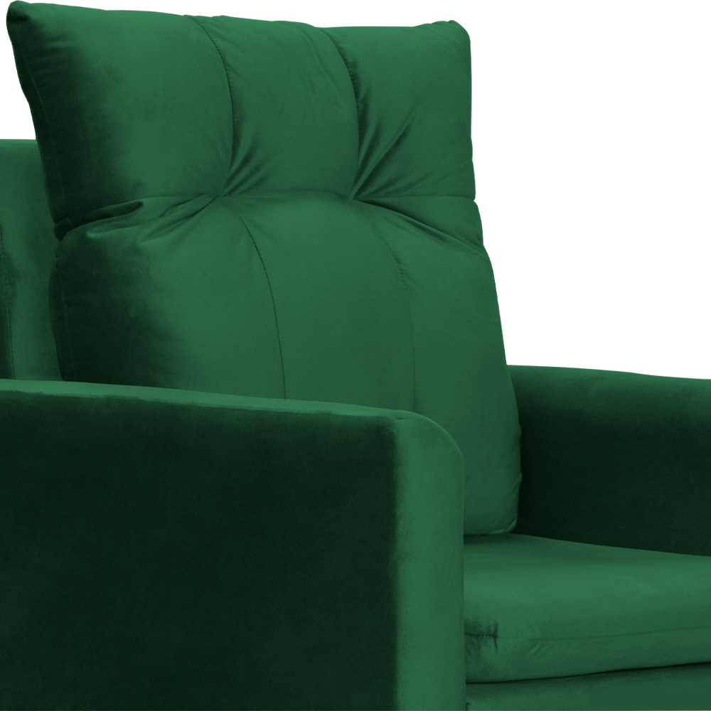 Kit 02 Poltronas Ligia Requinte Veludo Verde - DS Estofados