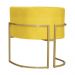 Kit 02 Poltronas Luana Para Sala Suede Amarelo - DS Estofados