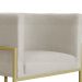 Kit 02 Poltronas Luana Para Sala Suede Bege - DS Estofados
