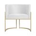 Kit 02 Poltronas Luana Para Sala Suede Branco - DS Estofados