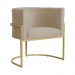 Kit 02 Poltronas Luana Para Sala Suede Cappuccino - DS Estofados