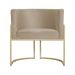 Kit 02 Poltronas Luana Para Sala Suede Cappuccino - DS Estofados