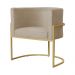 Kit 02 Poltronas Luana Para Sala Suede Cappuccino - DS Estofados