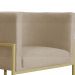 Kit 02 Poltronas Luana Para Sala Suede Cappuccino - DS Estofados