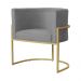 Kit 02 Poltronas Luana Para Sala Suede Cinza - DS Estofados