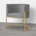 Kit 02 Poltronas Luana Para Sala Suede Cinza - DS Estofados