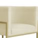 Kit 02 Poltronas Luana Para Sala Suede Marfim - DS Estofados
