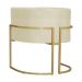 Kit 02 Poltronas Luana Para Sala Suede Marfim - DS Estofados