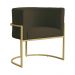 Kit 02 Poltronas Luana Para Sala Suede Marrom - DS Estofados