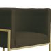 Kit 02 Poltronas Luana Para Sala Suede Marrom - DS Estofados