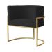 Kit 02 Poltronas Luana Para Sala Suede Preto - DS Estofados