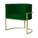 Kit 02 Poltronas Luana Para Sala Suede Verde - DS Estofados