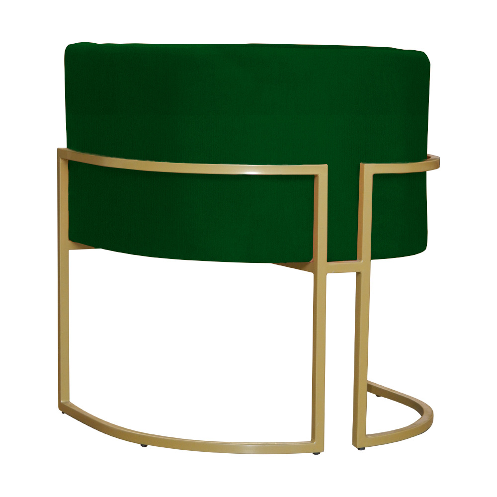 Kit 02 Poltronas Luana Para Sala Suede Verde - DS Estofados