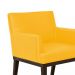 Kit 02 Poltronas Vitória Sala e Recepção Napa Amarelo - DS Estofados