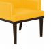 Kit 02 Poltronas Vitória Sala e Recepção Napa Amarelo - DS Estofados