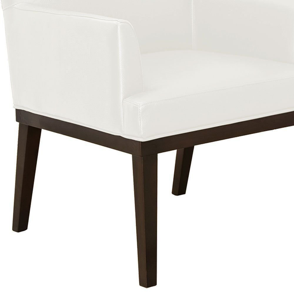 Kit 02 Poltronas Vitória Sala e Recepção Napa Branco - DS Estofados