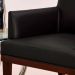 Kit 02 Poltronas Vitória Sala e Recepção Napa Preto - DS Estofados