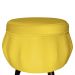 Kit 02 Puff Pétala Pés Palito Tabaco Suede Amarelo