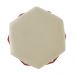 Kit 02 Puffs Aramado Bronze Assento Hexagonal Suede Bege - DS Estofados