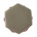 Kit 02 Puffs Aramado Bronze Assento Hexagonal Suede Nude - DS Estofados