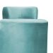 Kit 02 Puffs Redondo Athenas mais Jade Veludo Azul Turquesa