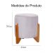 Kit 02 Puffs Redondo Athenas mais Jade Veludo Rosê