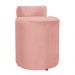 Kit 02 Puffs Redondo Athenas mais Jade Veludo Rosa
