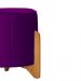 Kit 02 Puffs Redondo Athenas mais Jade Veludo Roxo