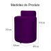 Kit 02 Puffs Redondo Athenas mais Jade Veludo Roxo