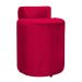 Kit 02 Puffs Redondo Athenas mais Jade Veludo Vermelho