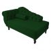 Kit 02 Recamier Namoradeira Divã Lado Direito e Esquerdo Larissa Suede Verde