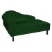 Kit 02 Recamier Namoradeira Divã Lado Direito e Esquerdo Larissa Suede Verde